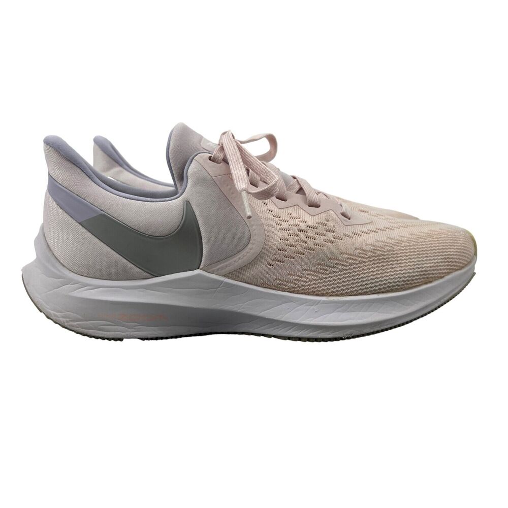 Nike Womens 9.5 Running Shoes Pink Zoom Winflo 6 Sneakers Trainers CK4475-600